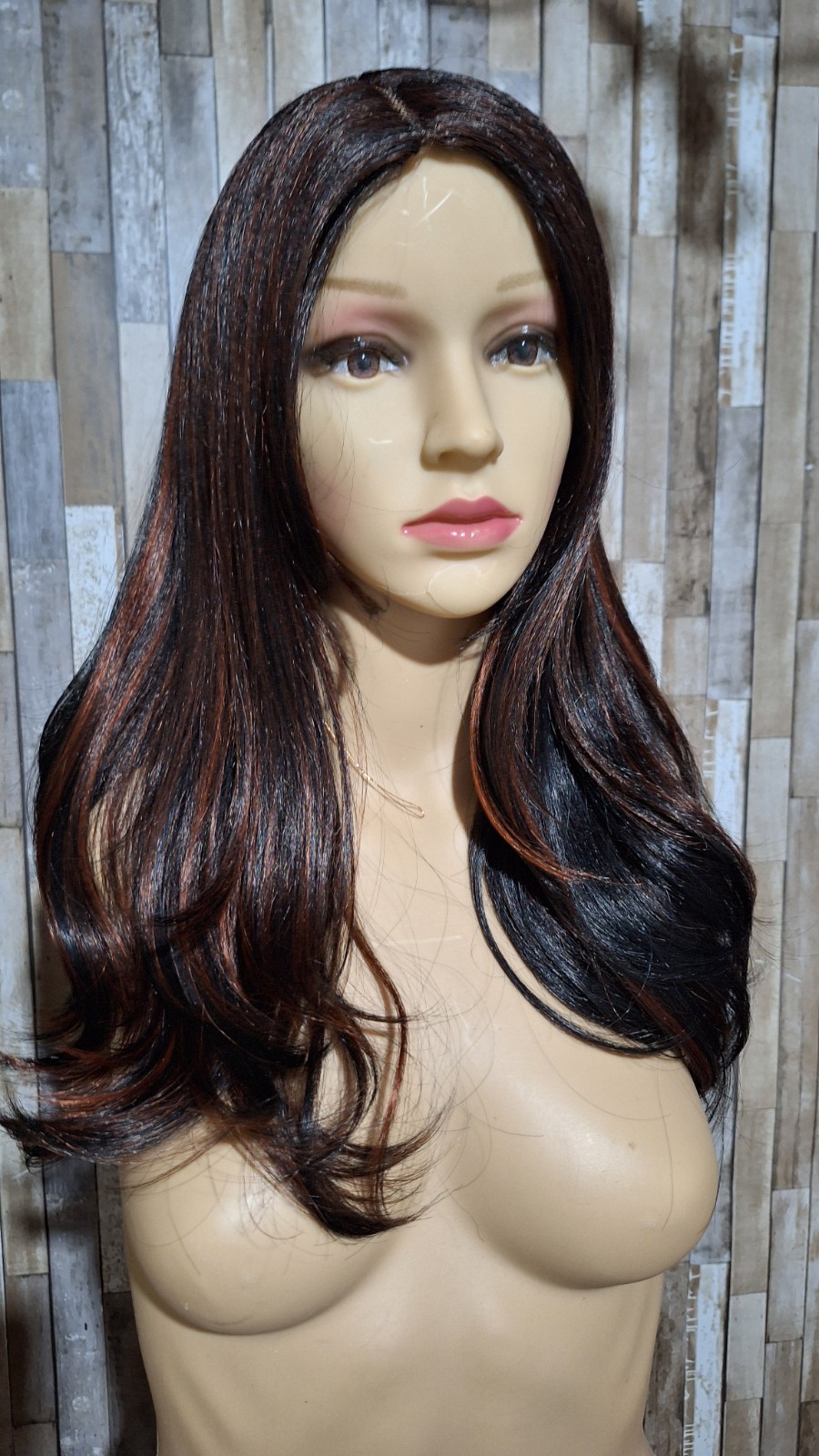 Human Hair Blend Wig. 26 Inches Long