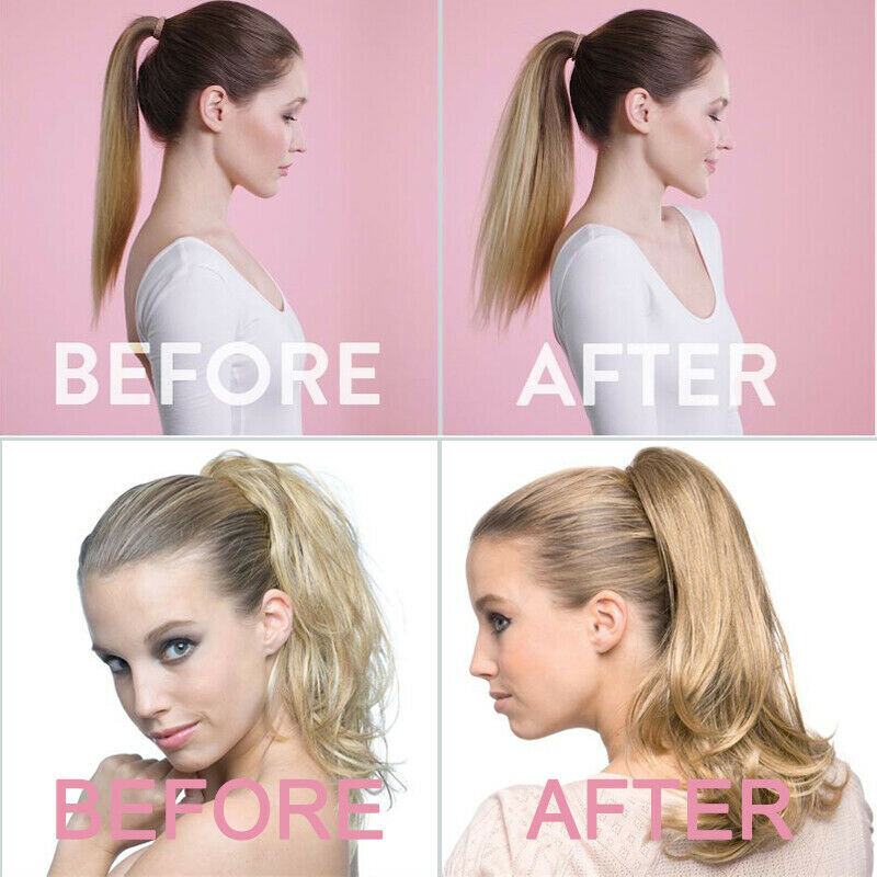 Russian CORN WAVE Clip In Remy Human Hair Extensions Wavy Curly Wrap One Piece F