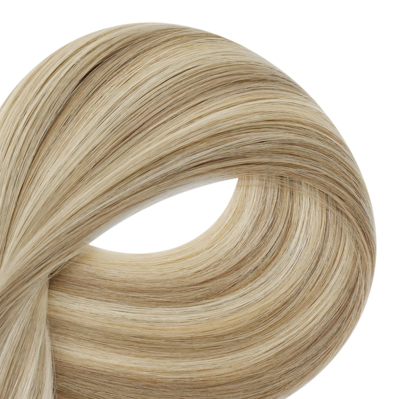 U Tip Hair Extensions Blonde Highlighted Ktip Human Hair Extensions 16 Inch P…