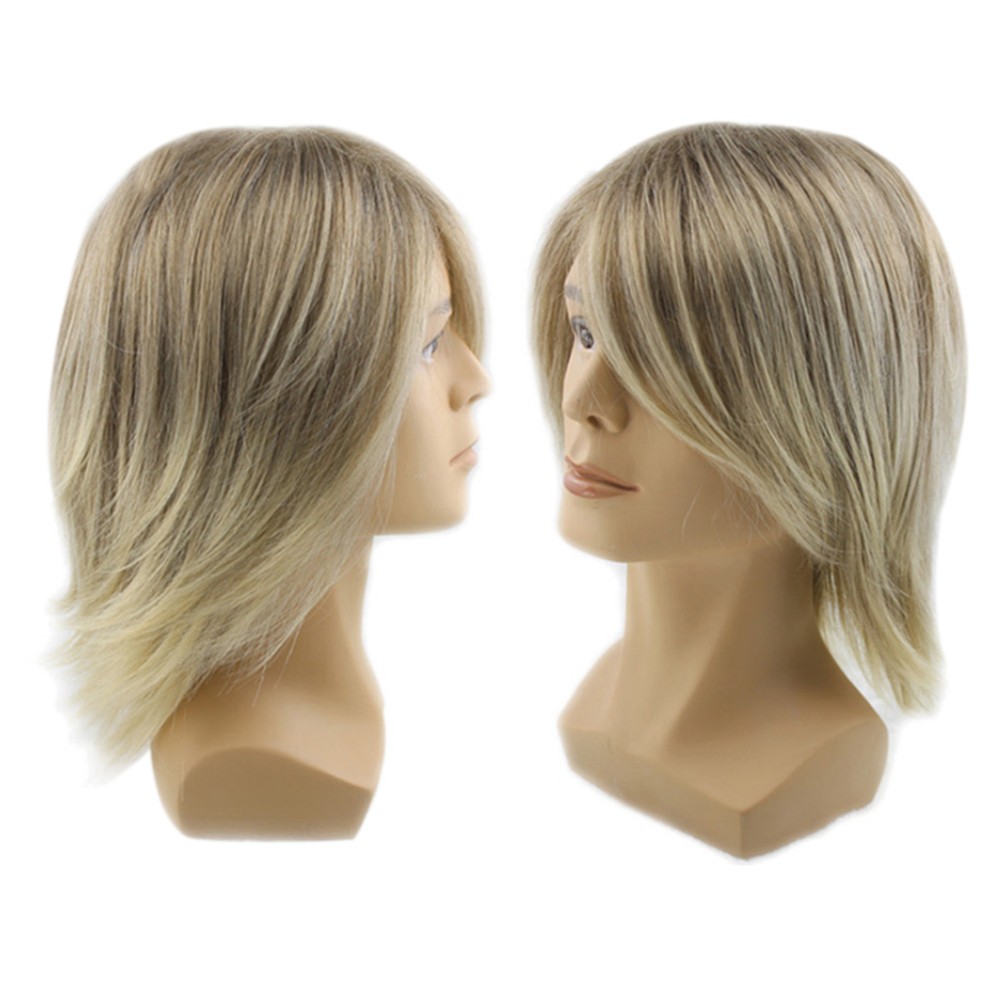 Men’s Wig High Temperature Wire Costume Wigs Realistic Hair Replacement