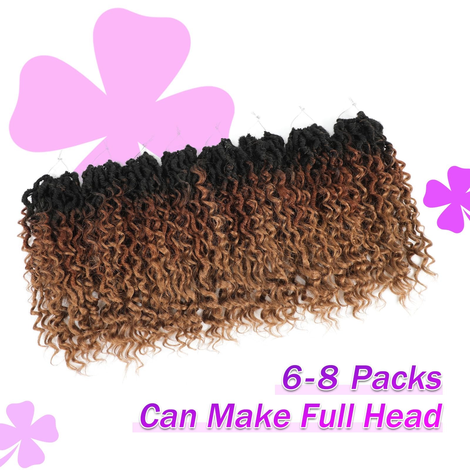 Ameli Goddess Locs Crochet Hair 8Packs River Fauxs Locs Crochet Hair For Black