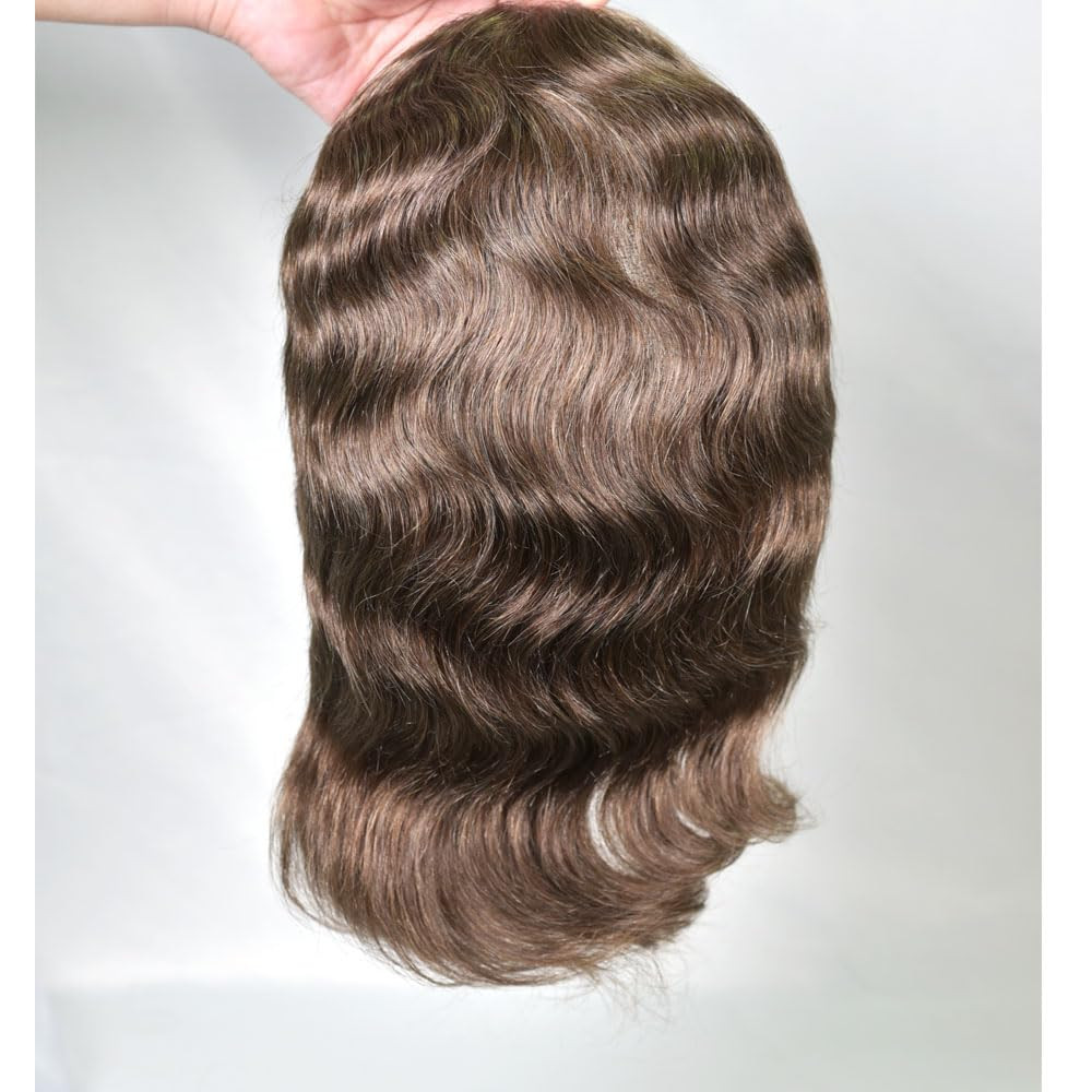 Men’s 10″x8″ European Virgin Human Hair Toupee – Natural Look Hair System