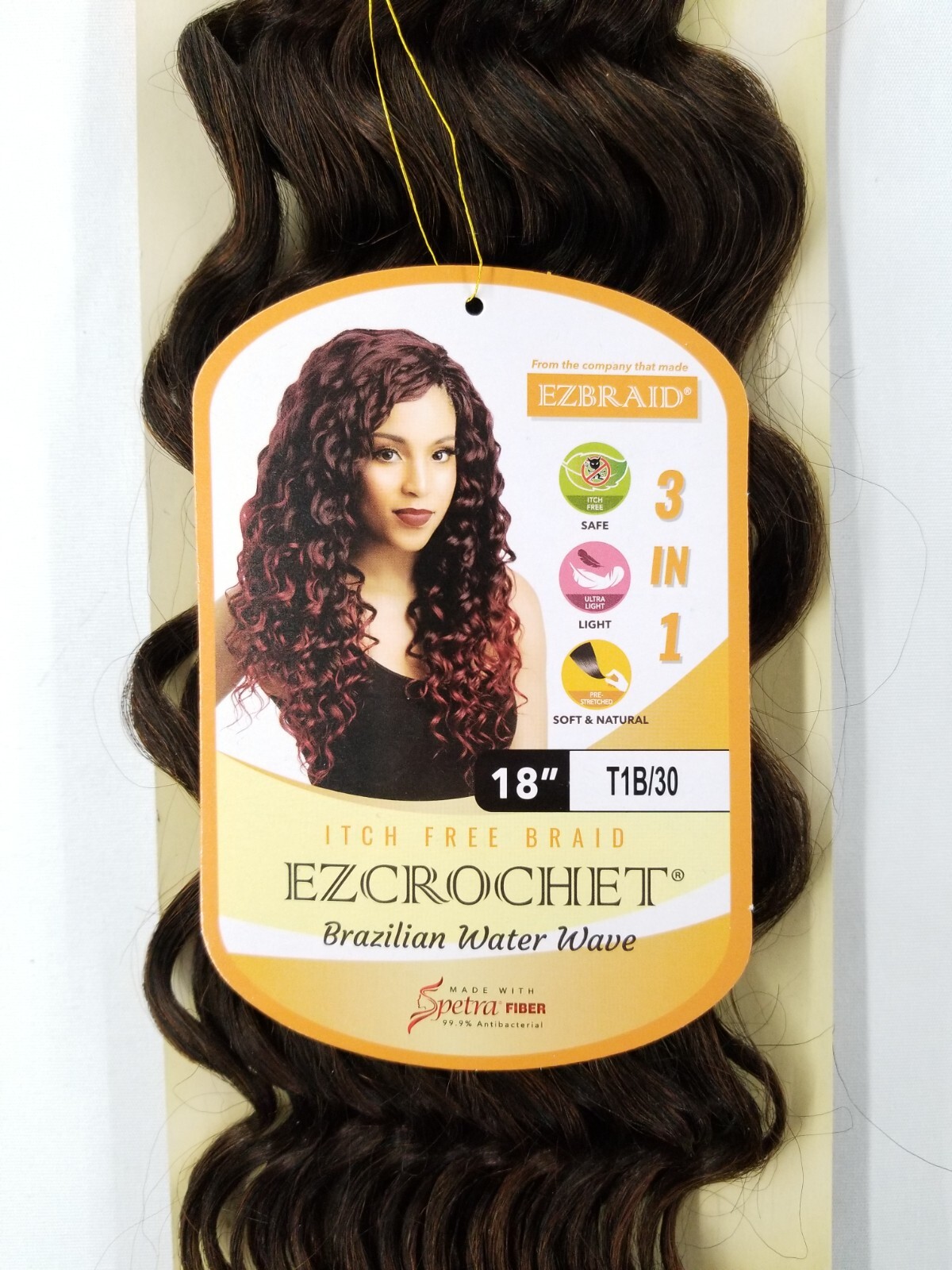 I&I Hair Innocence EZCROCHET Water Wave Crochet Braiding Hair Spectra 18″
