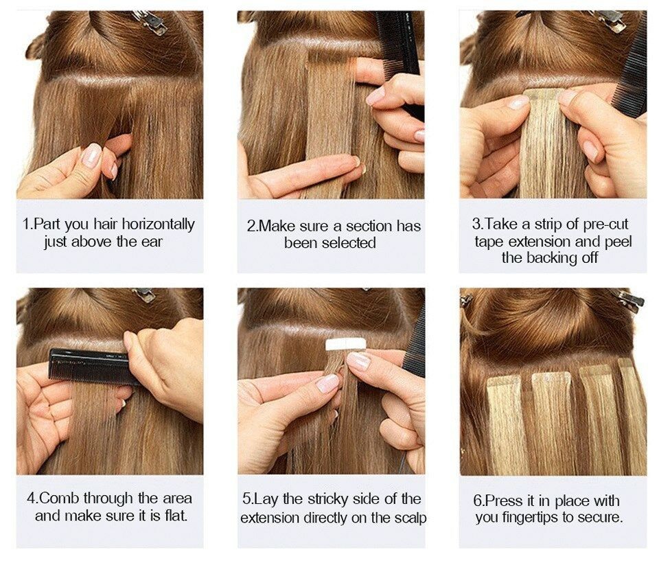 Tape In Hair Extenisons Invisible Skin Wefts Remy Indian Human Hair Highlight US