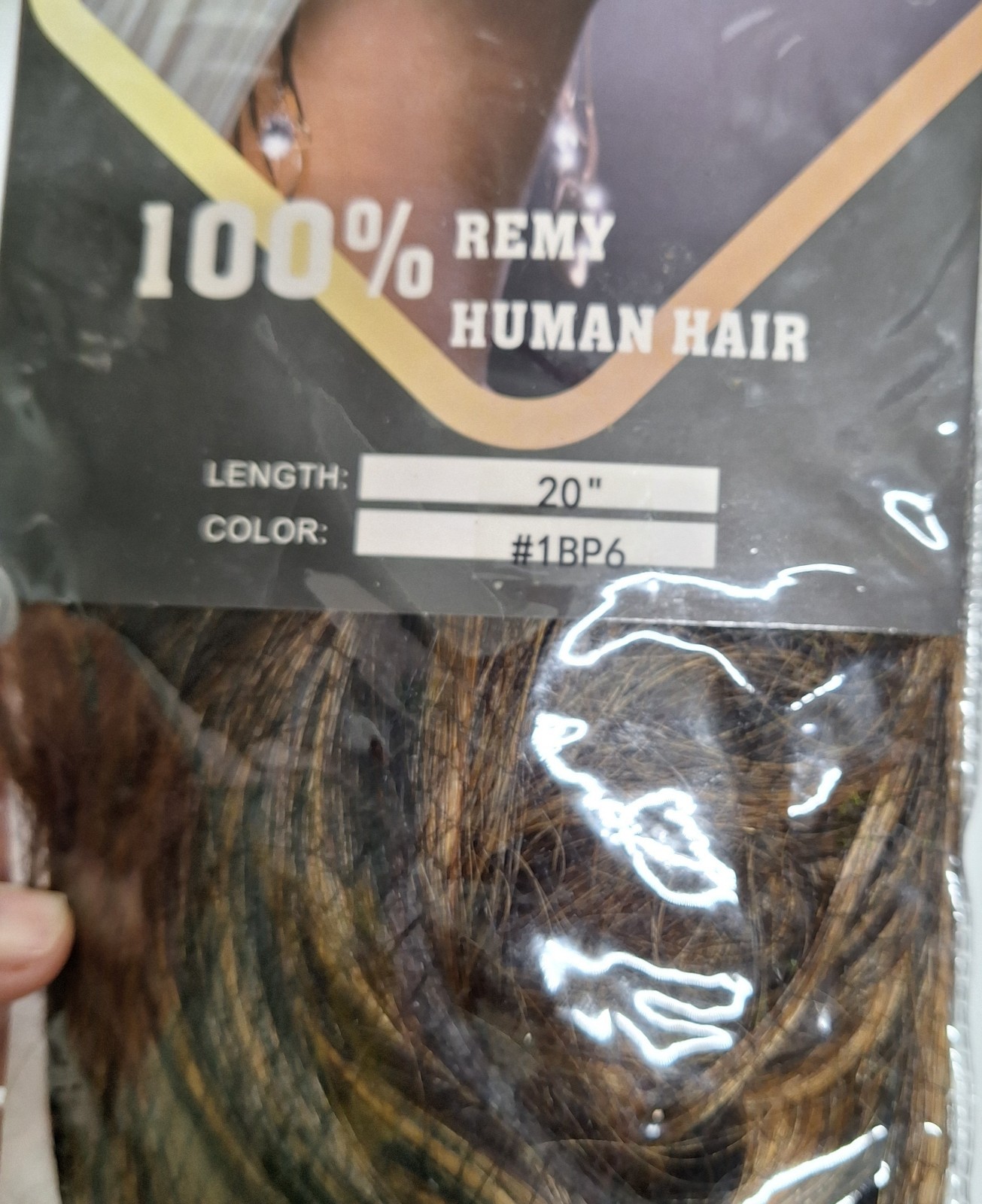 100% Remi Human Hair Clip In Extensions 20″ Color 1BP6 Brown