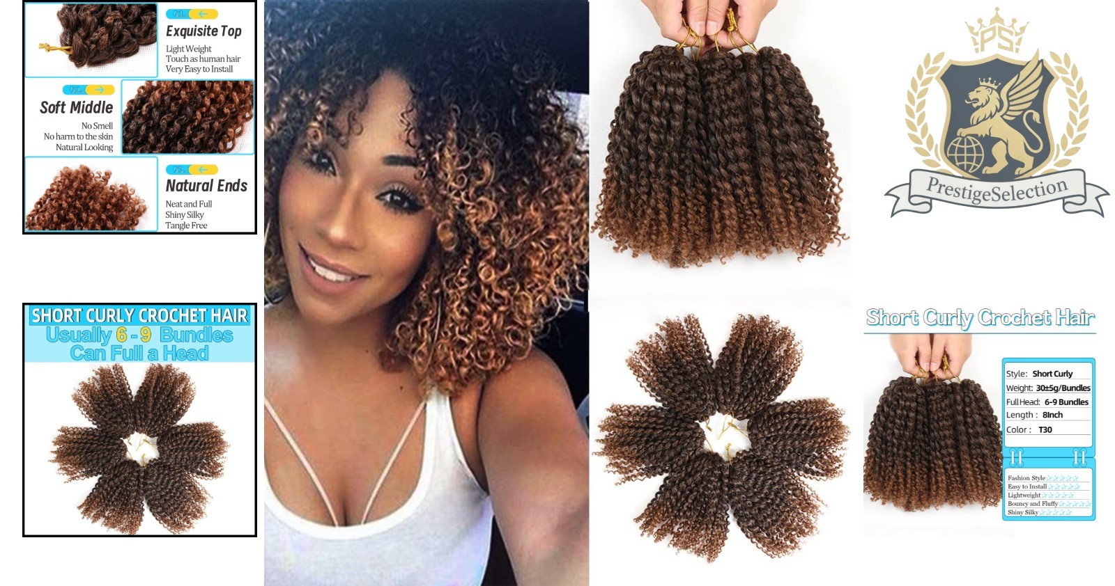 Effortlessly Chic 8-Inch Short Passion Twist Hair – 6 Bundles for Quick Styling