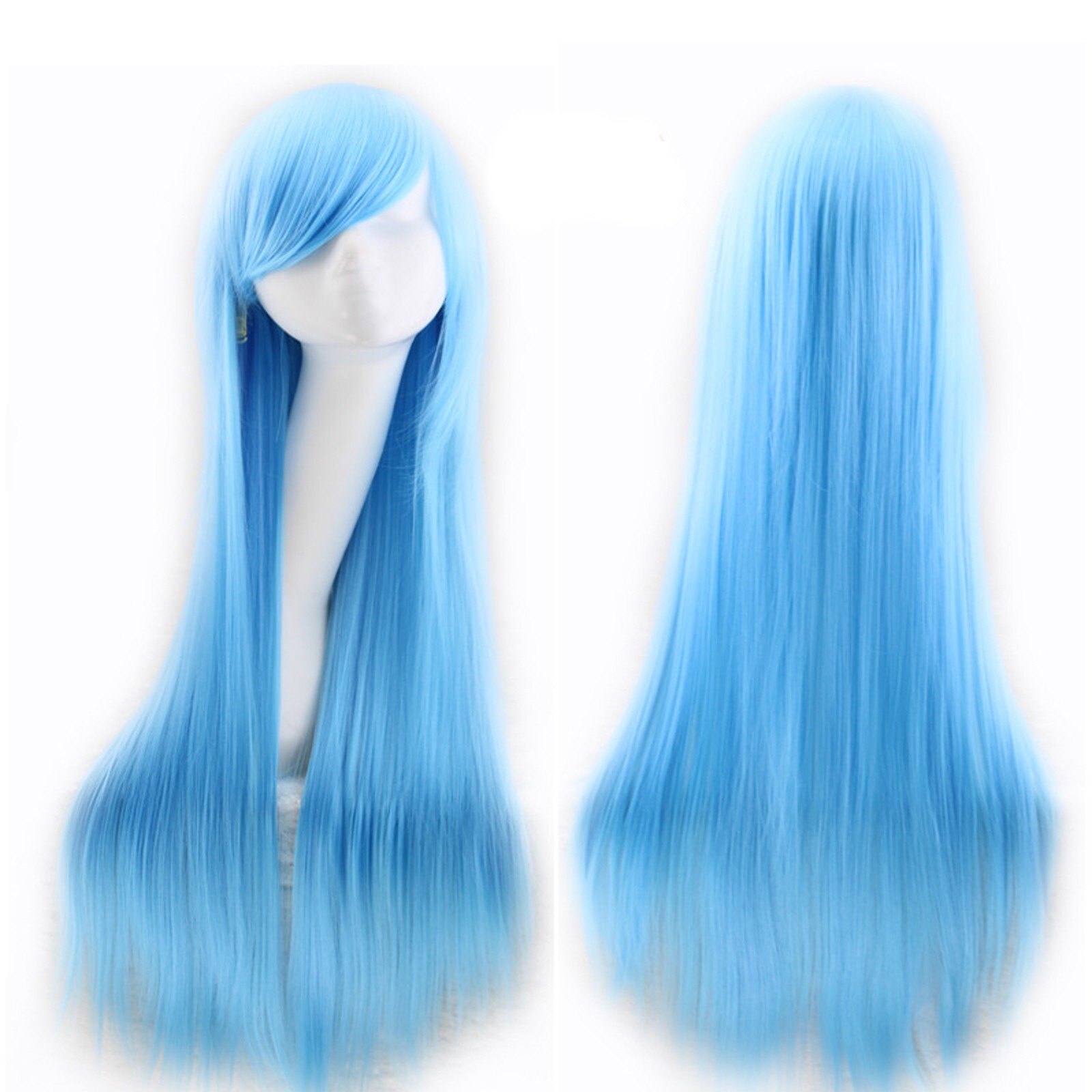 80cm Long Straight Hair Anime Color Female Cosplay Christmas Holiday Performance