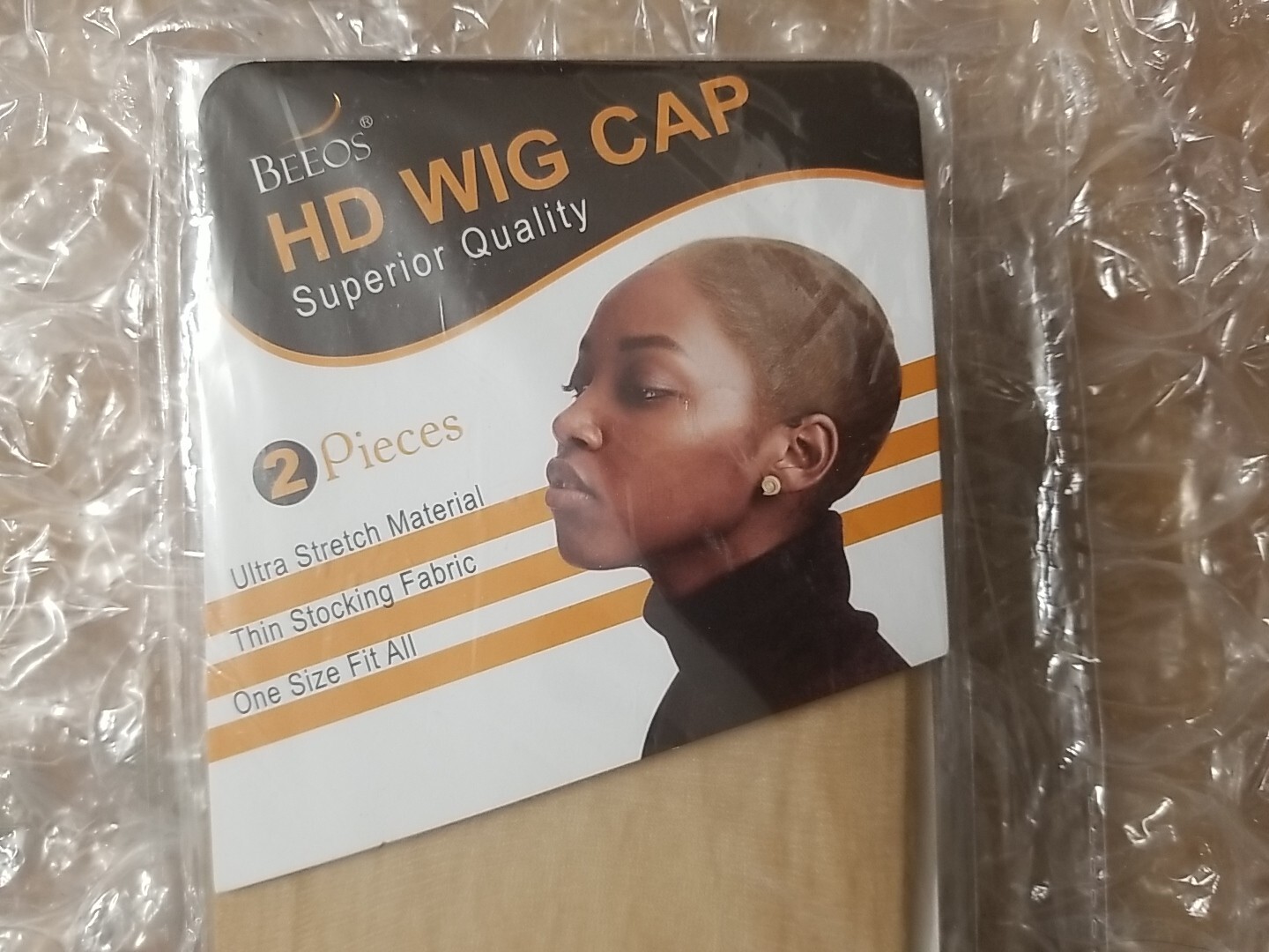 BEEOS HD Wig Cap 2 Pieces Superior Quality Ultra Stretch Thin Stocking