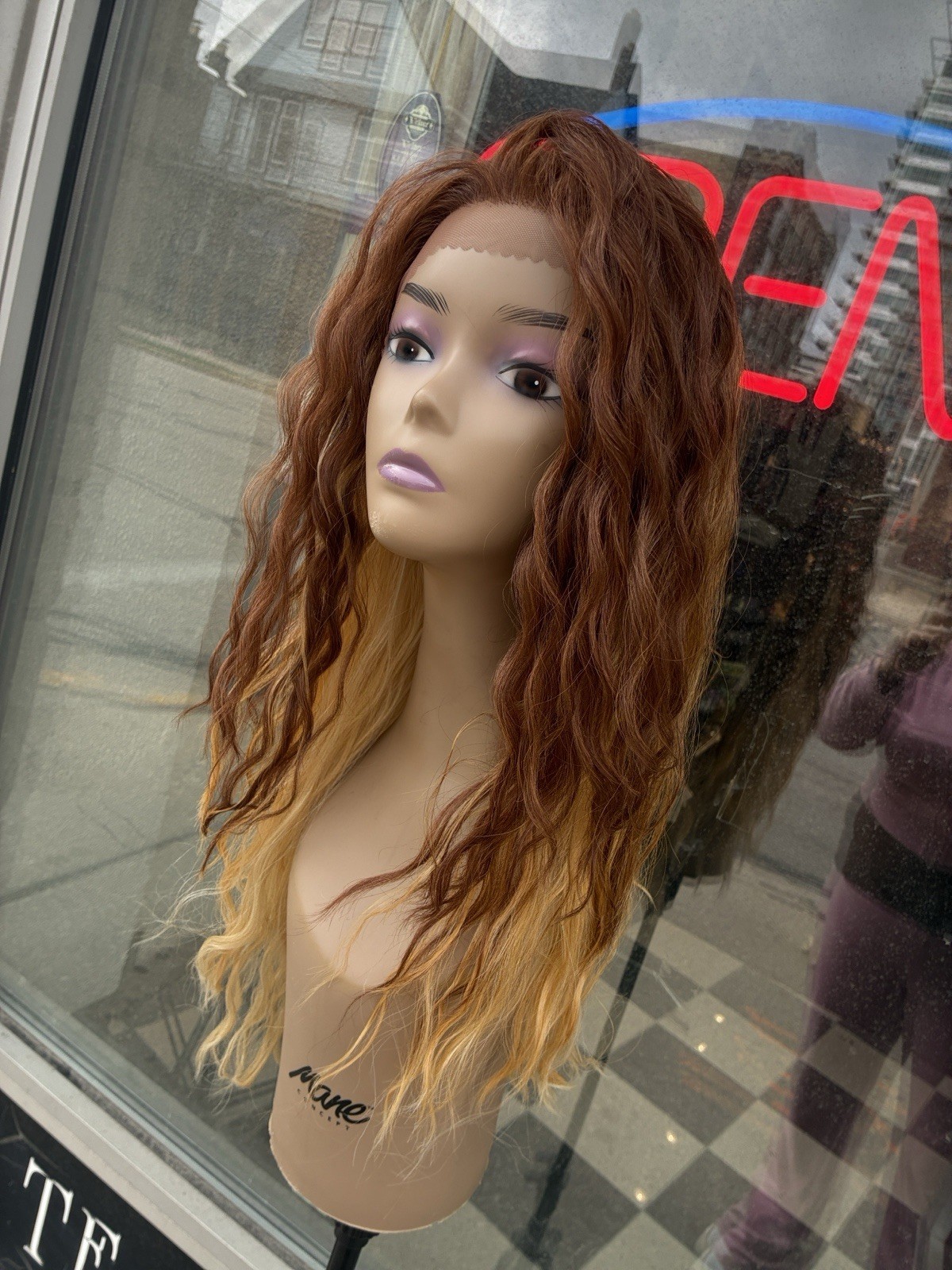 Free Part Swiss Lacefront Ombré Heat Resistant Wig Last One Available