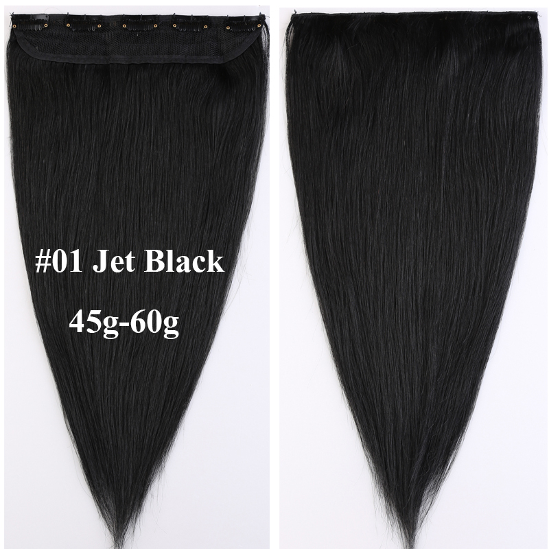 US STOCK One Piece Clip In 100% Remy Human Hair Extensions 16-22″ Full Head B052