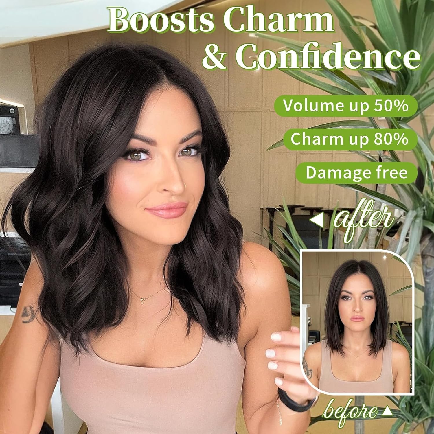 Invisible Wire Hair Extensions Rich Dark Brown 12 Inch