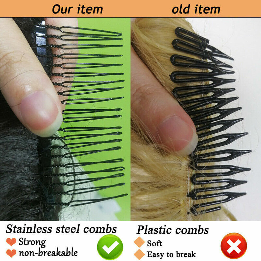 1PCS Real THICK Curly Chignon Messy Bun Updo Cover Clip in Hair Piece Extensions