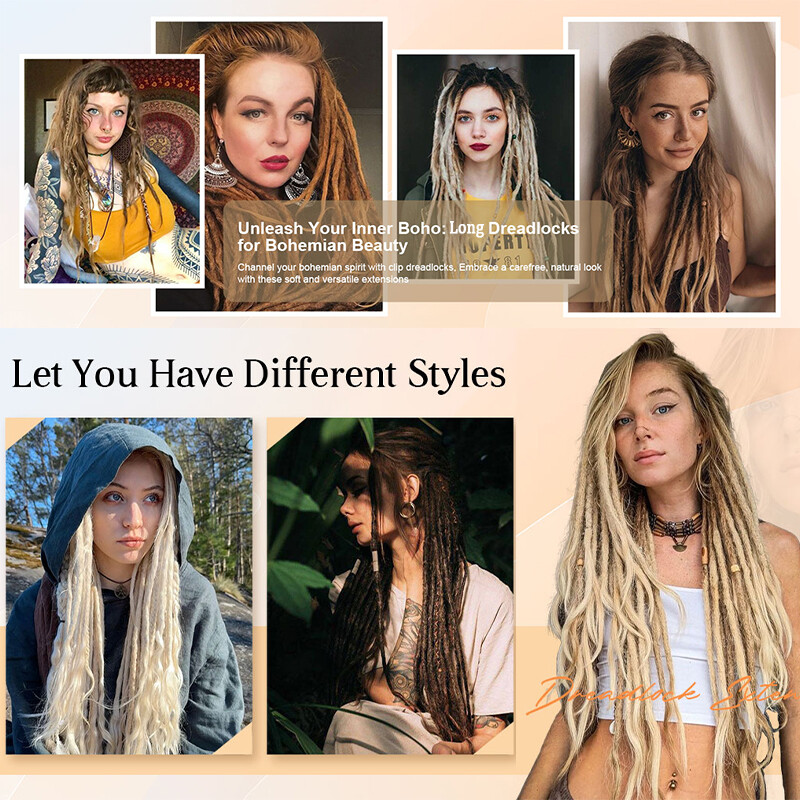 100% Real AS Human Hair Dreadlocks Extensions Crochet Braiding Hair Afro Faux US