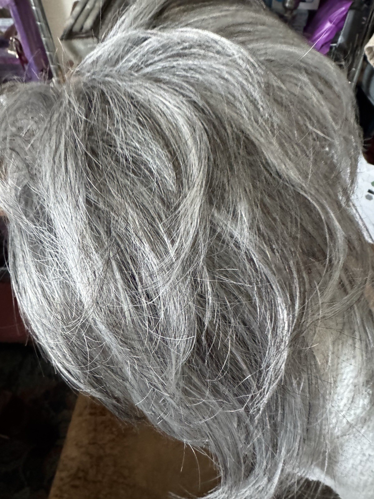 Lot of 4 Short Platinum Gray Synthetic Wigs Layered Pixie Cuts