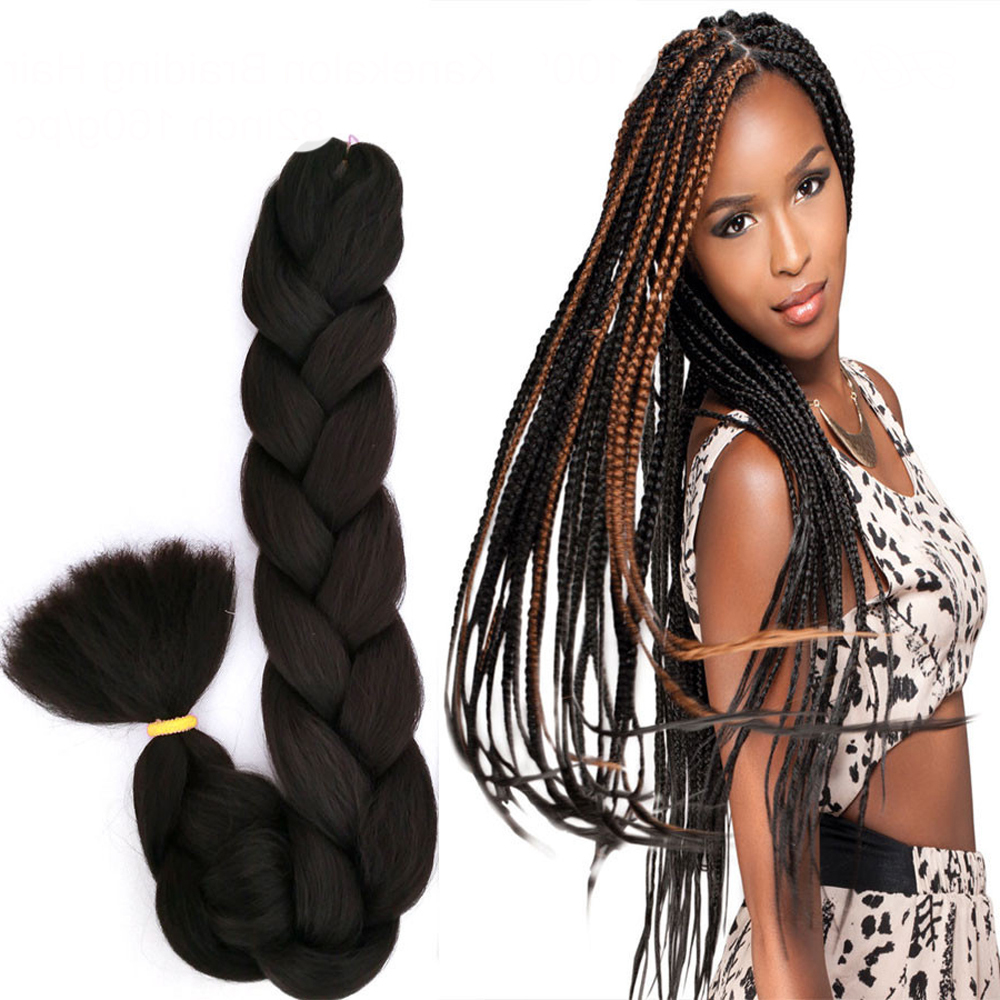Top Kanekalon Fiber Ultra Braid STYLE 84 inch Long Bulk Braiding Hair