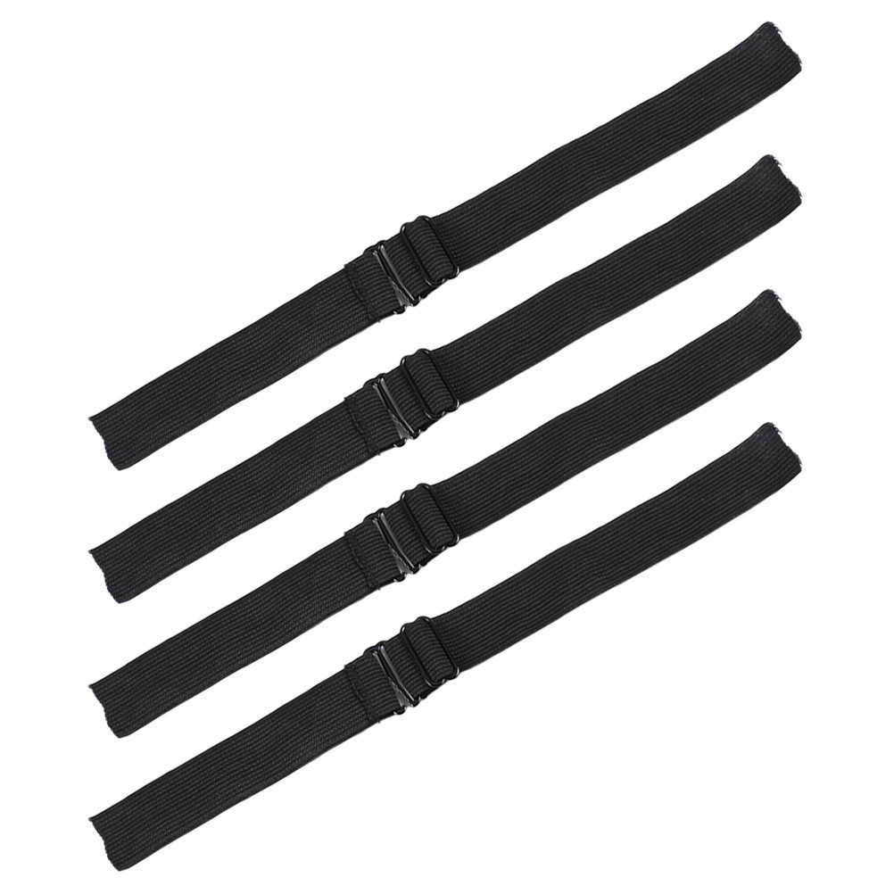 4 Pcs Elastic Wig Strap Headgear Band Miss Wrap Strips for Wigs Edge Adjustable