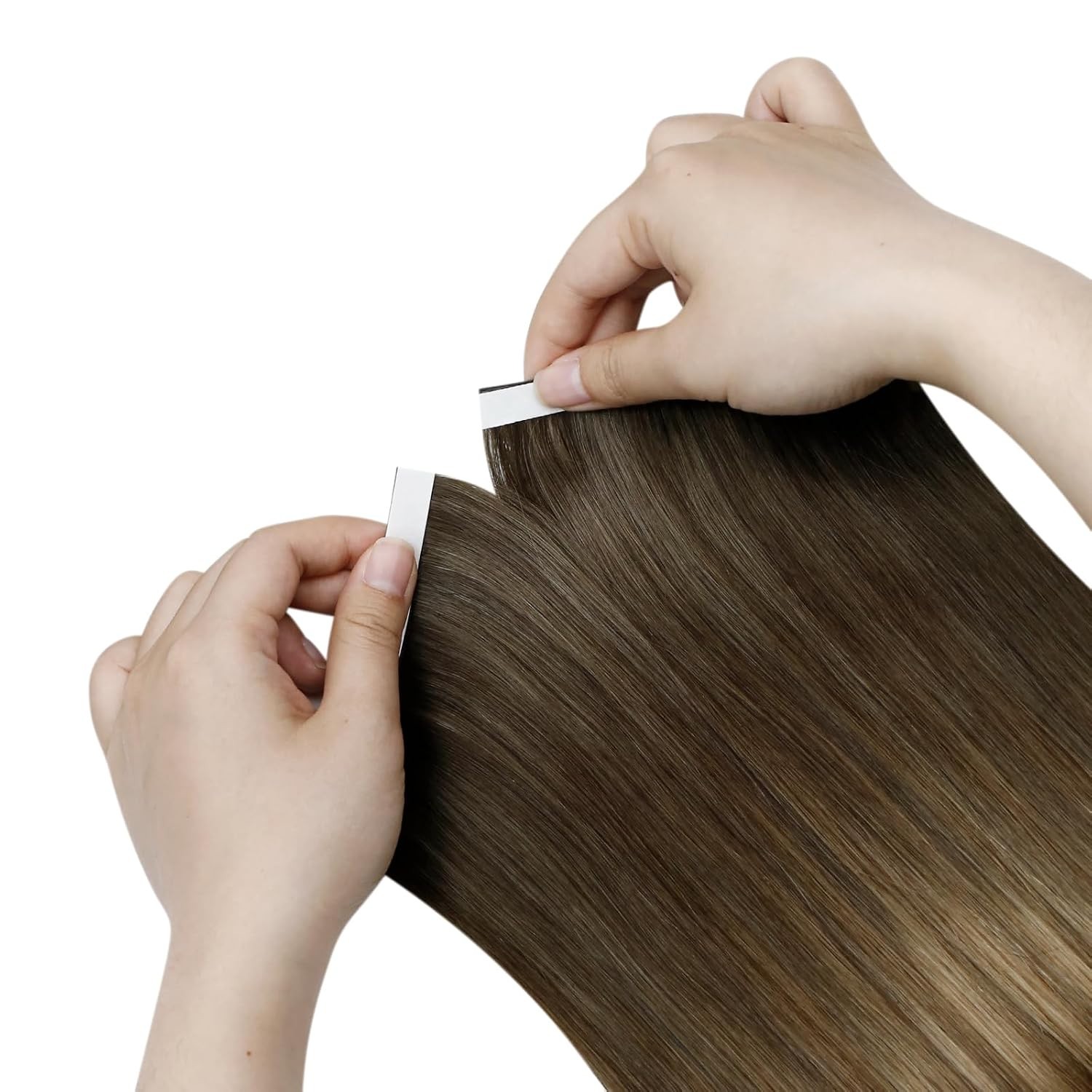 Soft and Silky 90g Tape-In Hair Extensions – Invisible Weft, Daily Wear