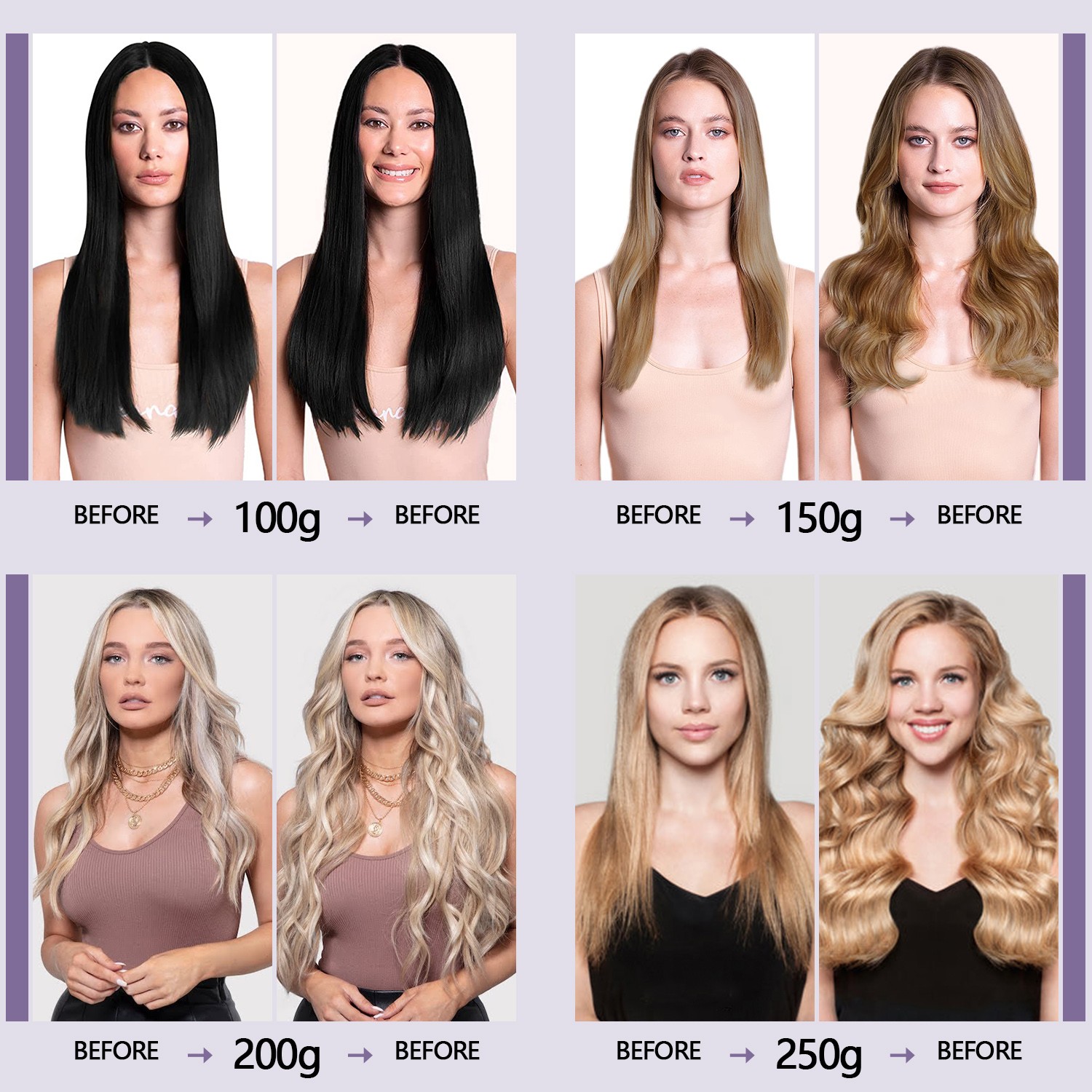 Ombre Thick Tape In Real Remy 100% Human Hair Extension Full Head Skin Weft 100G