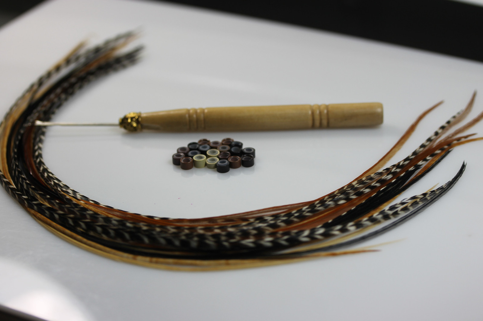 Sexy Sparkles Feather Hair Extensions, 100% Real Rooster Feathers, Long Natural
