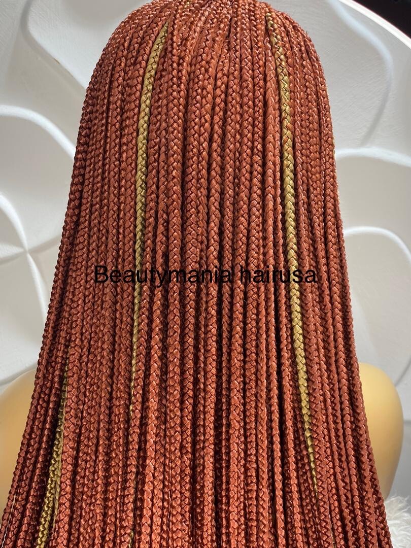 braided wig: Full Lace handmade Braid wig.  PREORDER 3-4 Weeks