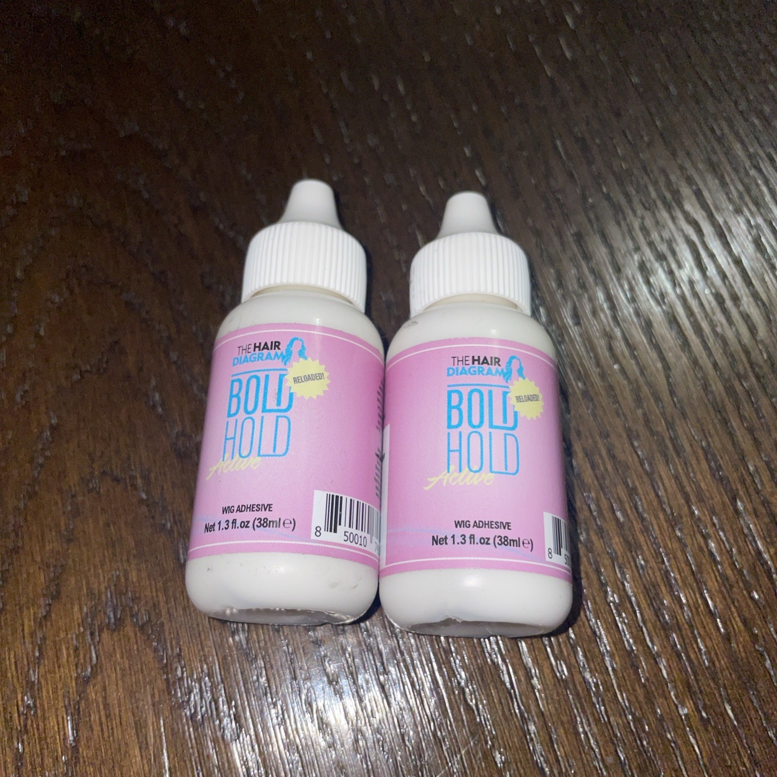 2 Pk The Hair Diagram Bold Hold Active Reloaded Lace Wig Glue, Strong Hold 1.3oz
