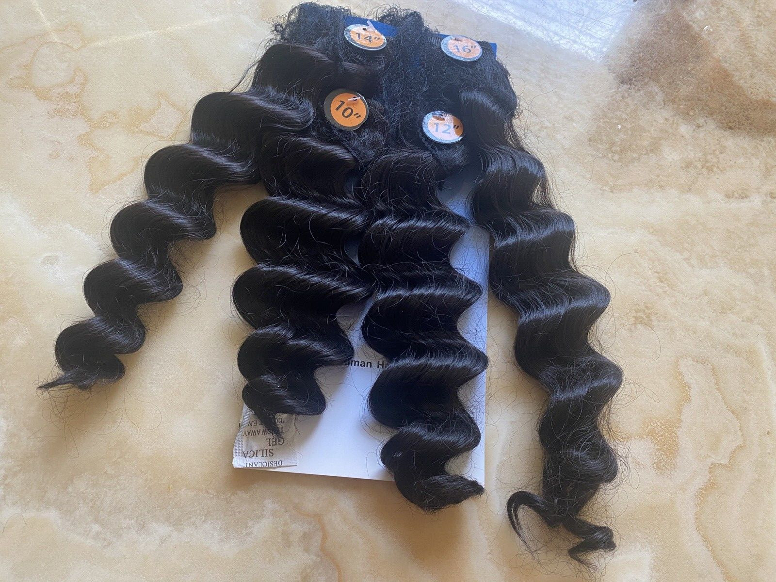 HAIRTREND QUALITY SYNTETHIC ALL IN ONE DEEP CURLYHAIR 10 12 14 16 LOT 4 COLOR 1B