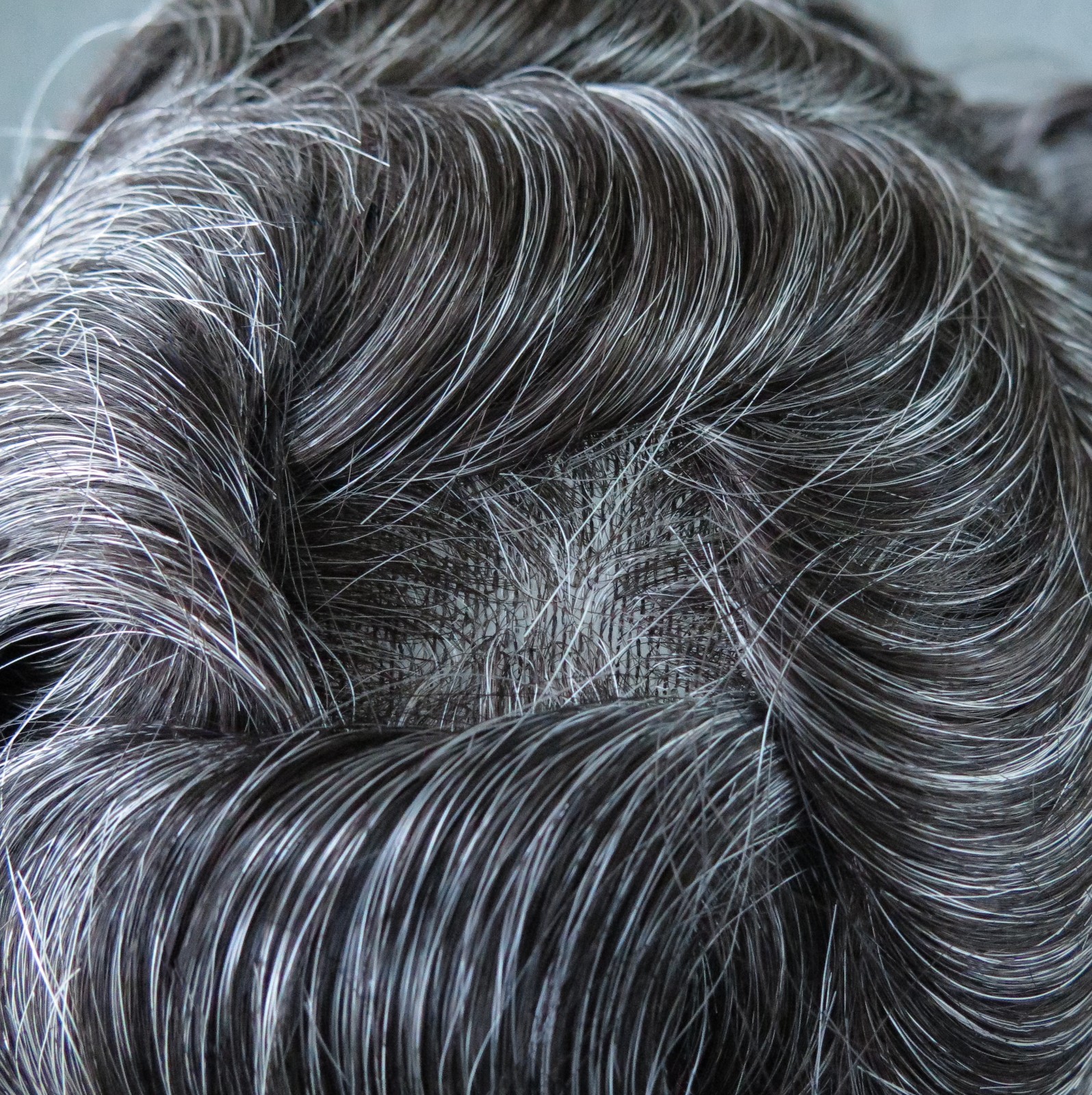 Toupee Human Hair for Men Replacement System Hairpiece 0.05mm Thin Skin BIO#1B30