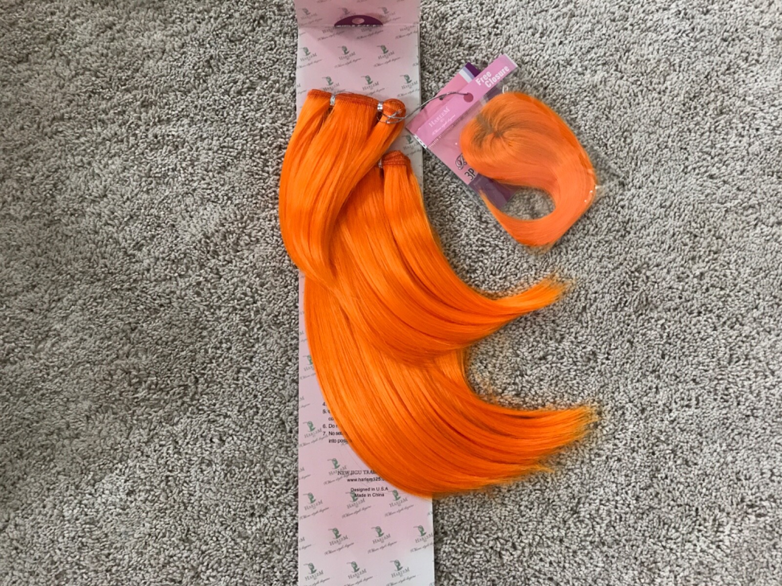 2 packs Harlem 125 3 Pc Synthetic Weave Hair + Free Closure (special colors)