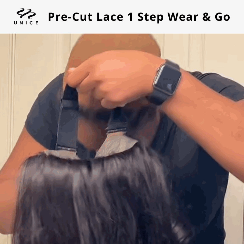 Wear Go Glueless Wig Pre-Cut 5*5 HD Lace unprocessed Human Hair Black Body Wave