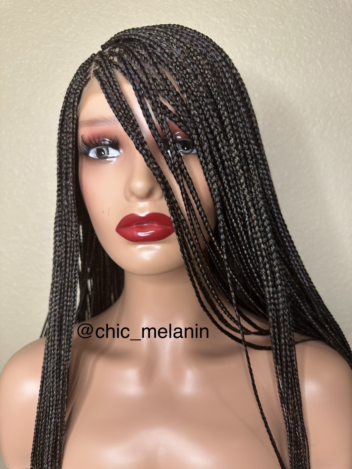 Mix color Leonie style micro braids