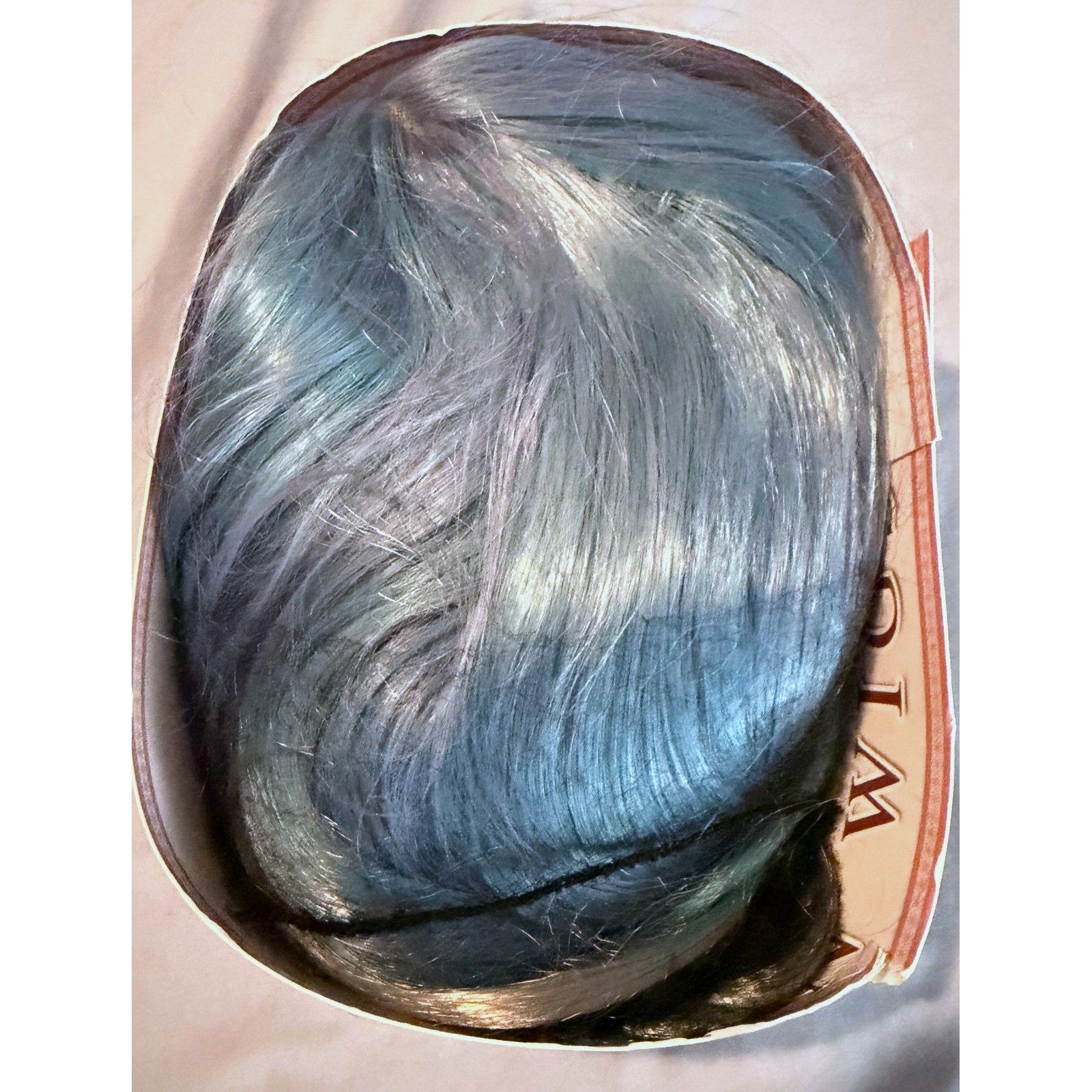 FAVE Mermaid Wig Ombre Blue Mixed Lilac Gray Long Wavy 28″ Synthetic Cosplay Wig