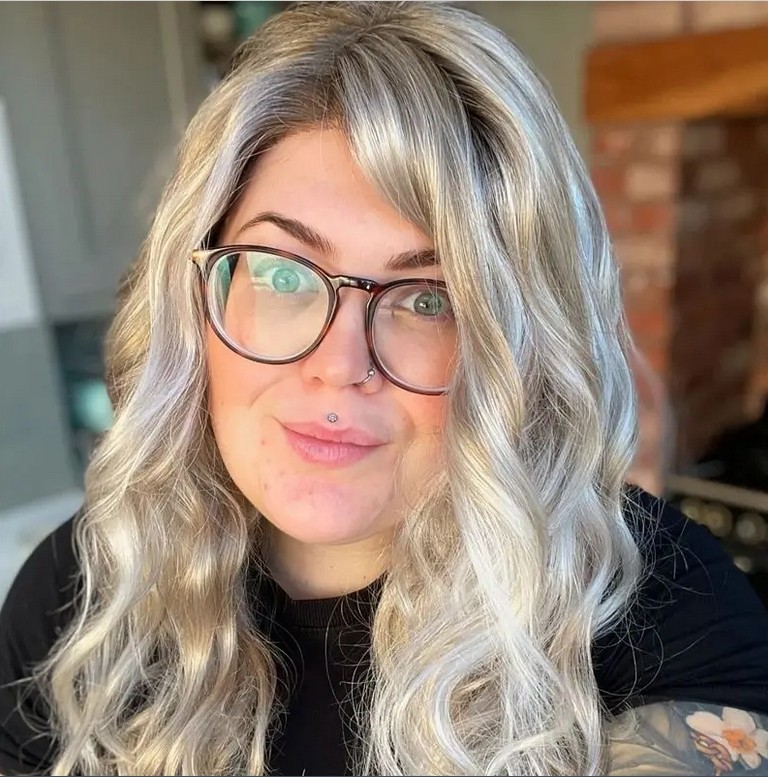 Ombre Ash Platinum Wave Wig 100% Human Hair 13×4 Lace Front Wigs
