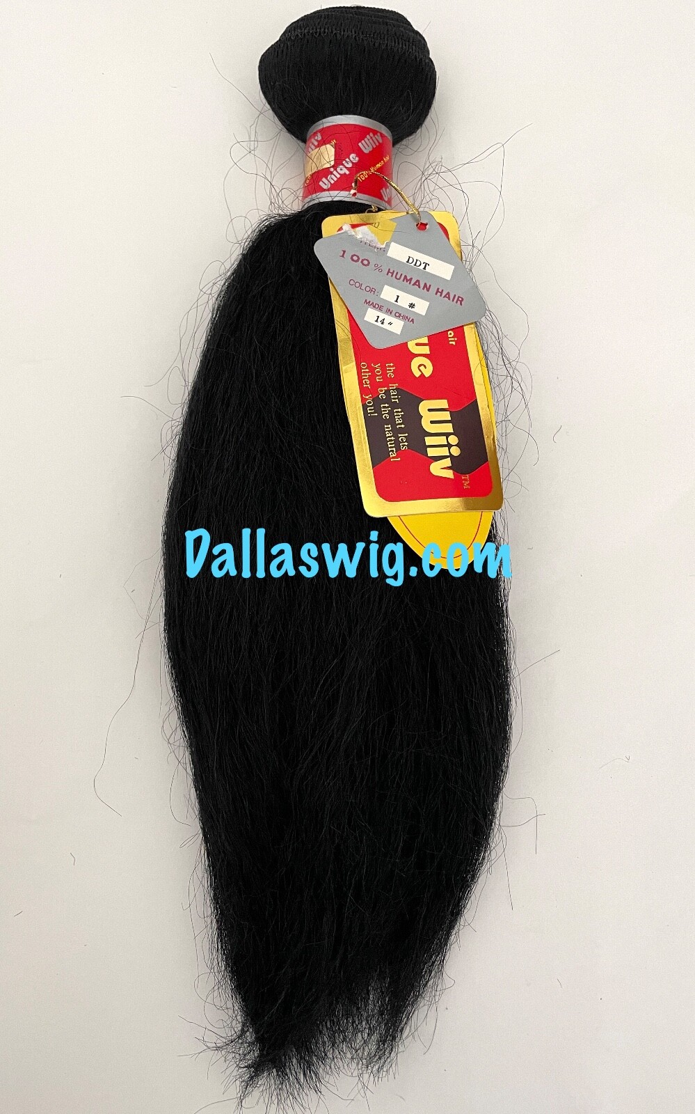 SALE Unique Wiiv 100% Human Natural Coarse Texture DDT Weaving Hair 14″ ONE Bag