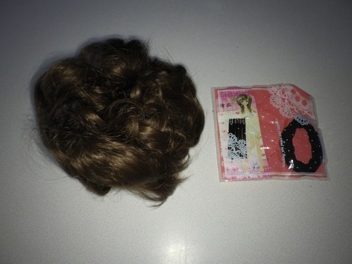 MORICA 1PCS Messy Hair Bun Hair Scrunchies Extension Curly Wavy Messy Synthetic