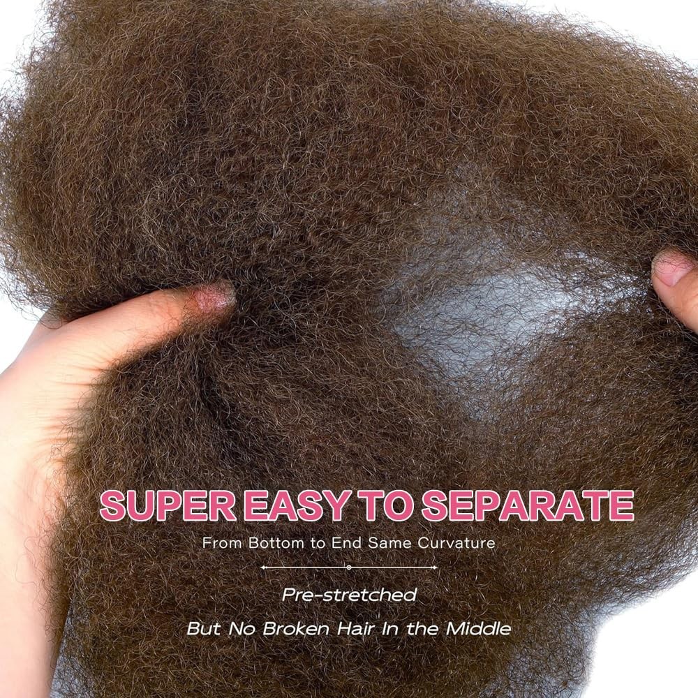 Afro Kinkys Bulk Human Hair for Dreadlocks Extensions and Locs Repair 1 Pack …