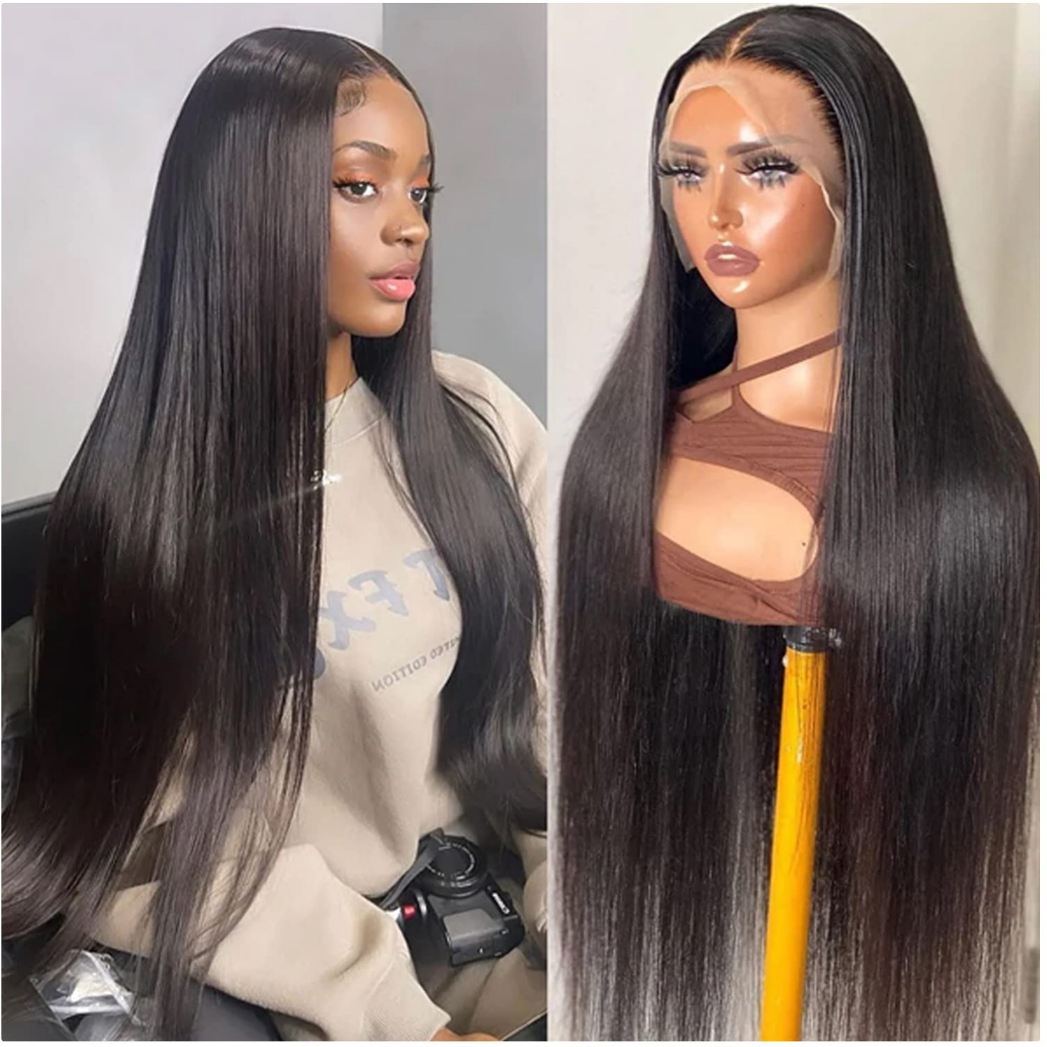 Silk Soft 30″ Straight Lace Front Human Hair Wig