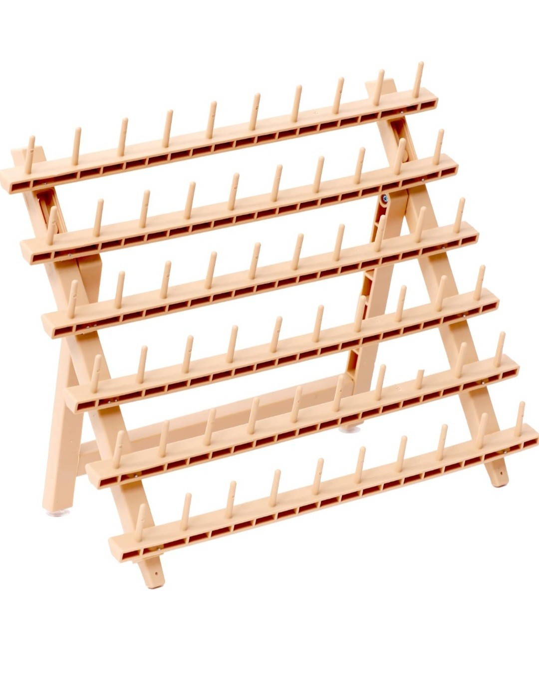 60 Spool Braiding Hair Rack with 14″ Portable Wig Display Stand