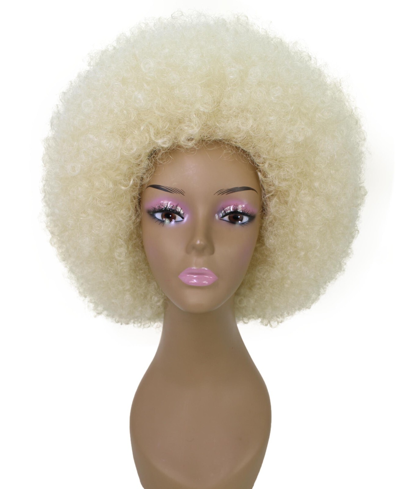LUXLUXE Taylor Curly Afro 14″ Full Wig Full Cap Wig Heat Resistant Fiber BF-0004