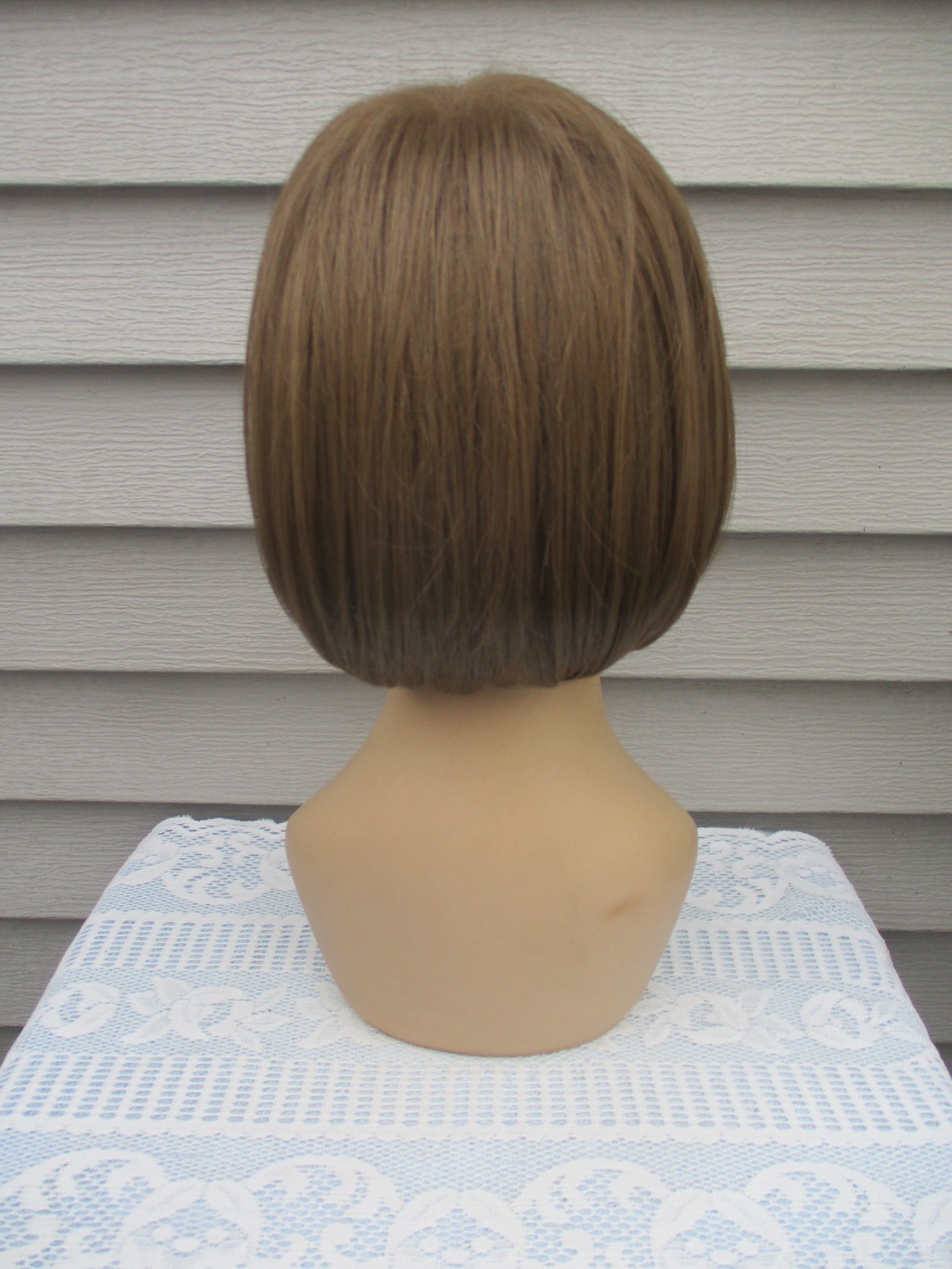 Paula Young TOPPER Curlable BEAUTIFUL Hair Piece w/Bangs LT ASH BROWN Full Cap