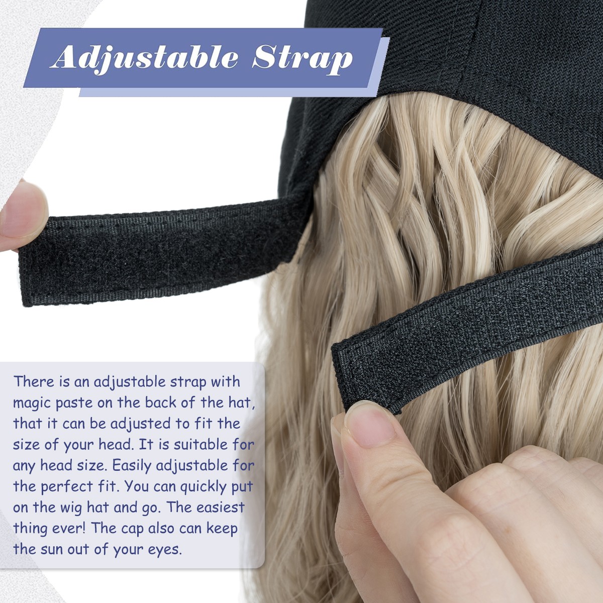 Beanie Hat Wig with 8/11/16/18″ Synthetic Straight&Curly Wavy Hair Knitted Cap
