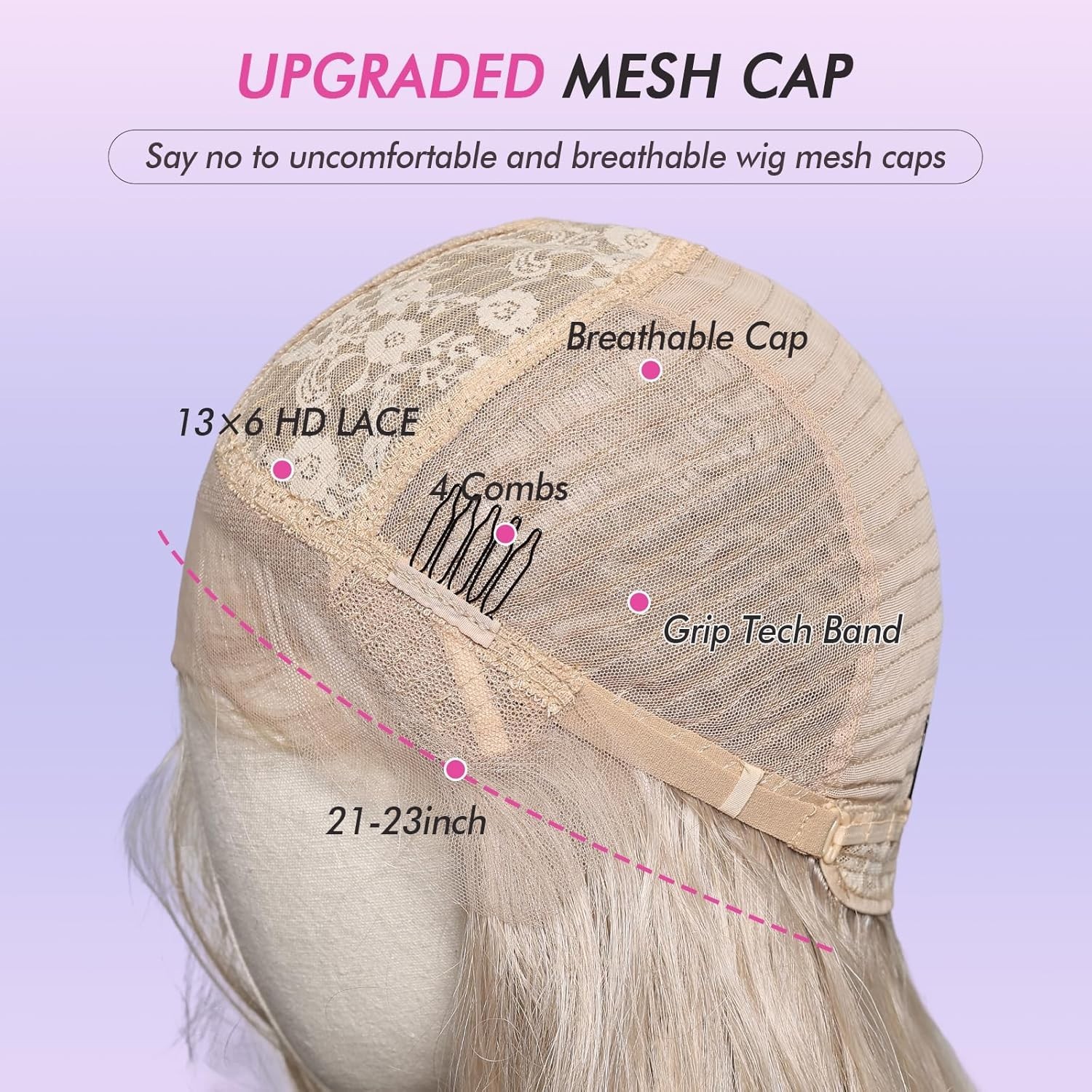 ❤️LACE FRONT WIGS HUMAN HAIR BLENDED BLONDE STRAIGHT