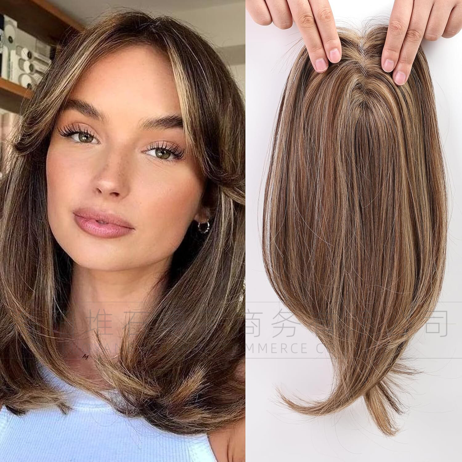 Hair Toppers for Women as Human Toppers Hair Pieces for Women with Thinning Hair