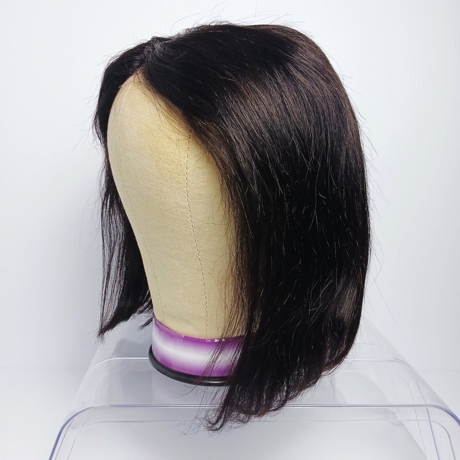 Glueless 10 Inch Bob Wig 5×5 HD Lace Natural Black Pre Plucked Human Hair