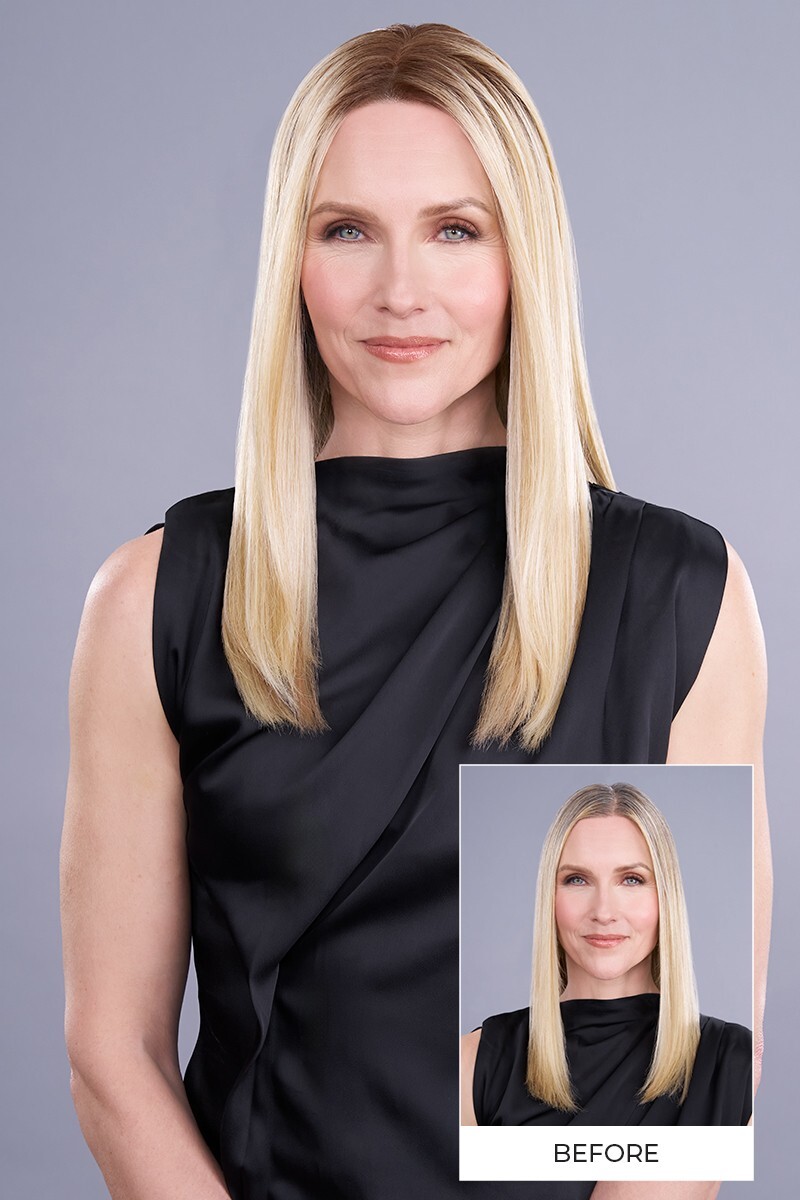 TOP TREND LACE HD STRAIGHT 18″ Topper by JON RENAU, ANY COLOR! MonoTop +Lace NEW
