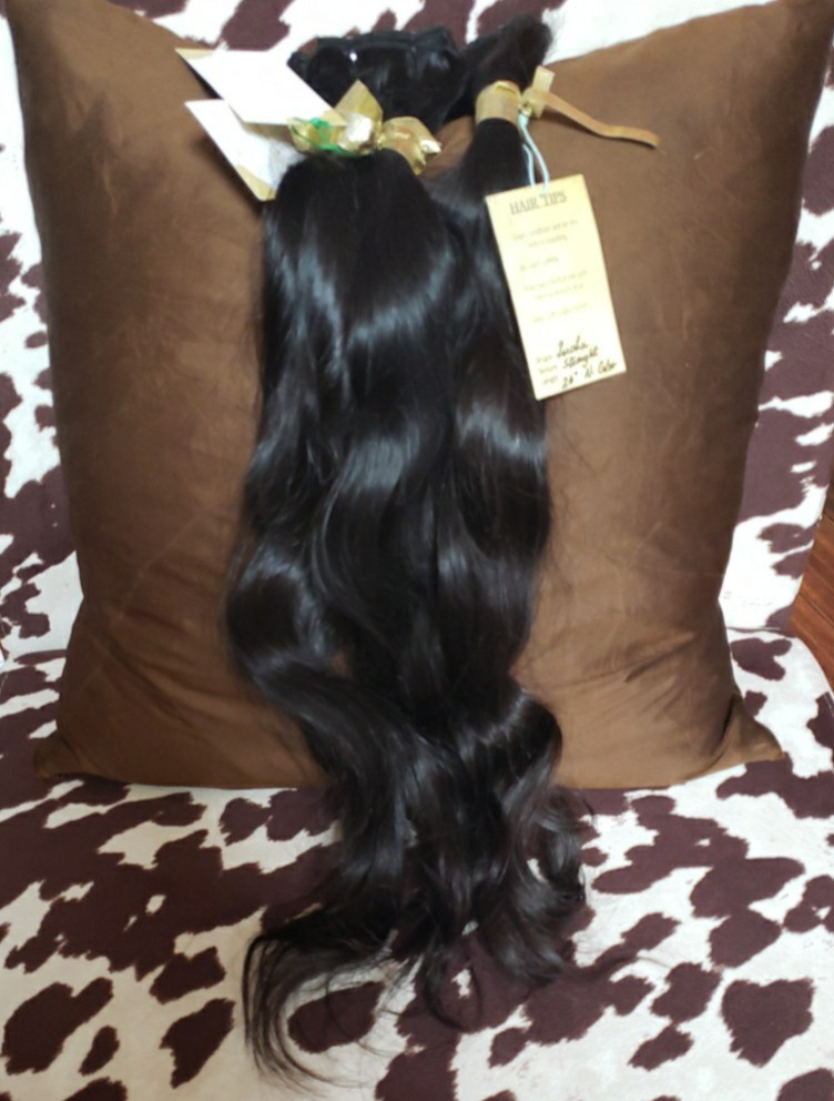 Authentic Raw Indian Straight Hair Extensions Natural Color