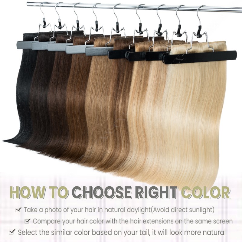 CLEARANCE Clip In Remy Hair Extension 100% Real Human Hair Full Head 8pcs Bundle