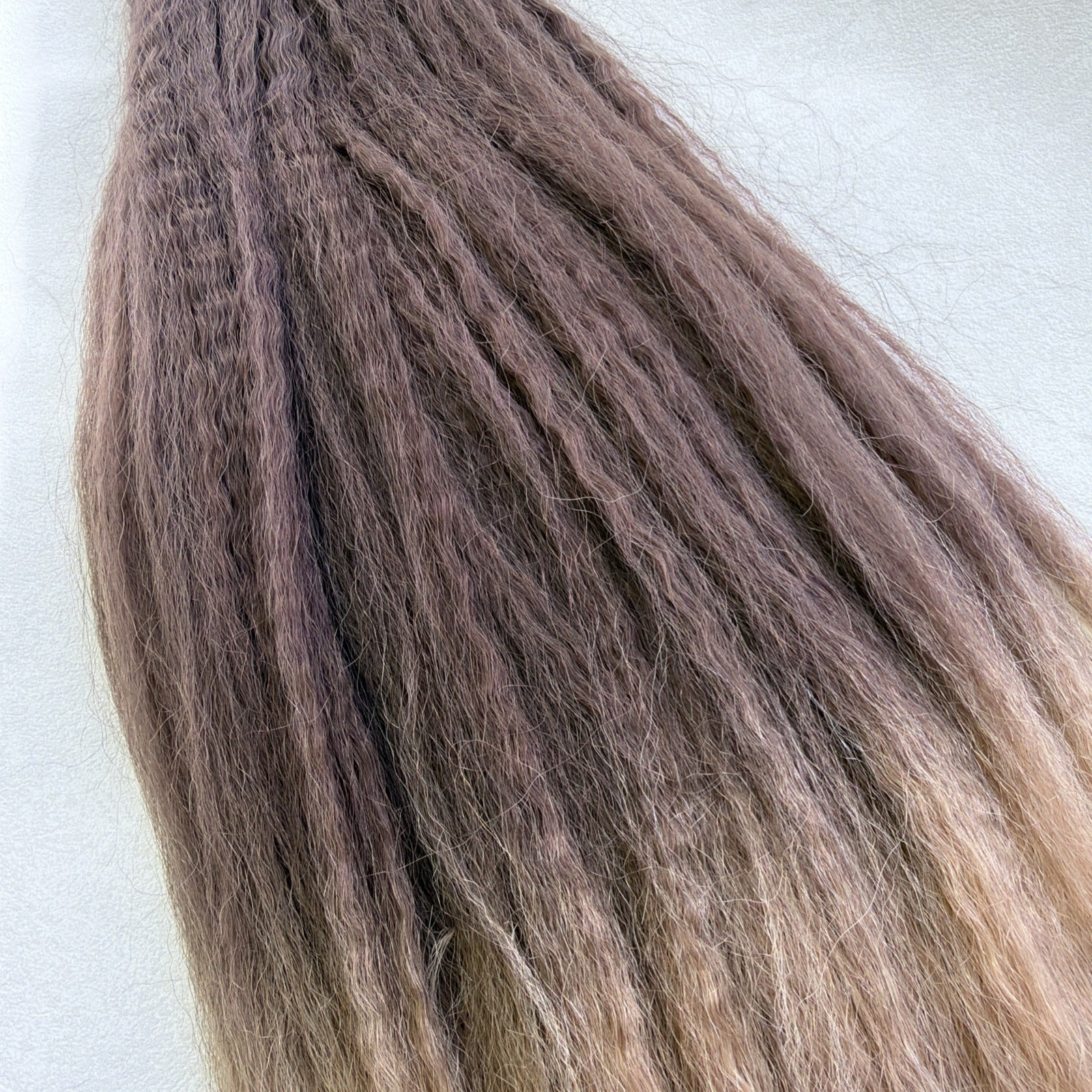 BELLAMI Silk Seam Textured Clip Ins NEW Dark Brown Ash Brown Ombre Blowout 24”