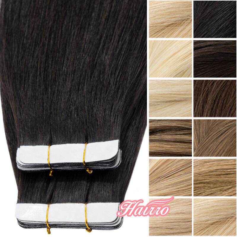 US CLEARANCE Invisible Tape In 100% Real Remy Human Hair Extensions Double Drawn