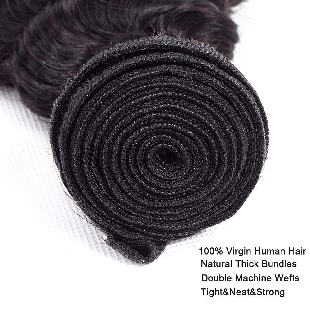 Human Hair Bundles Deep Wave Bundles 14 16 18 Inch Unprocessed Brazilian Virg…