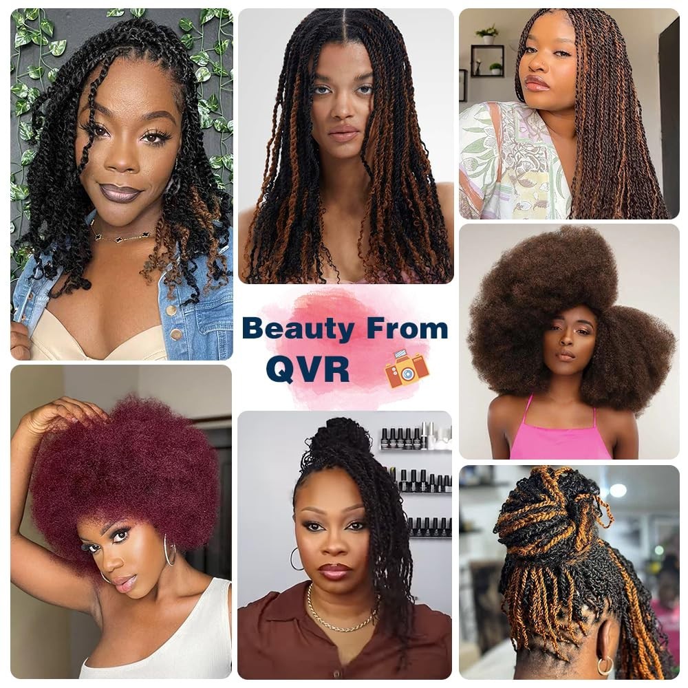 Soft Afro Kinky Human Hair Bulk for Dreadlock Extensions – Honey Blonde Style